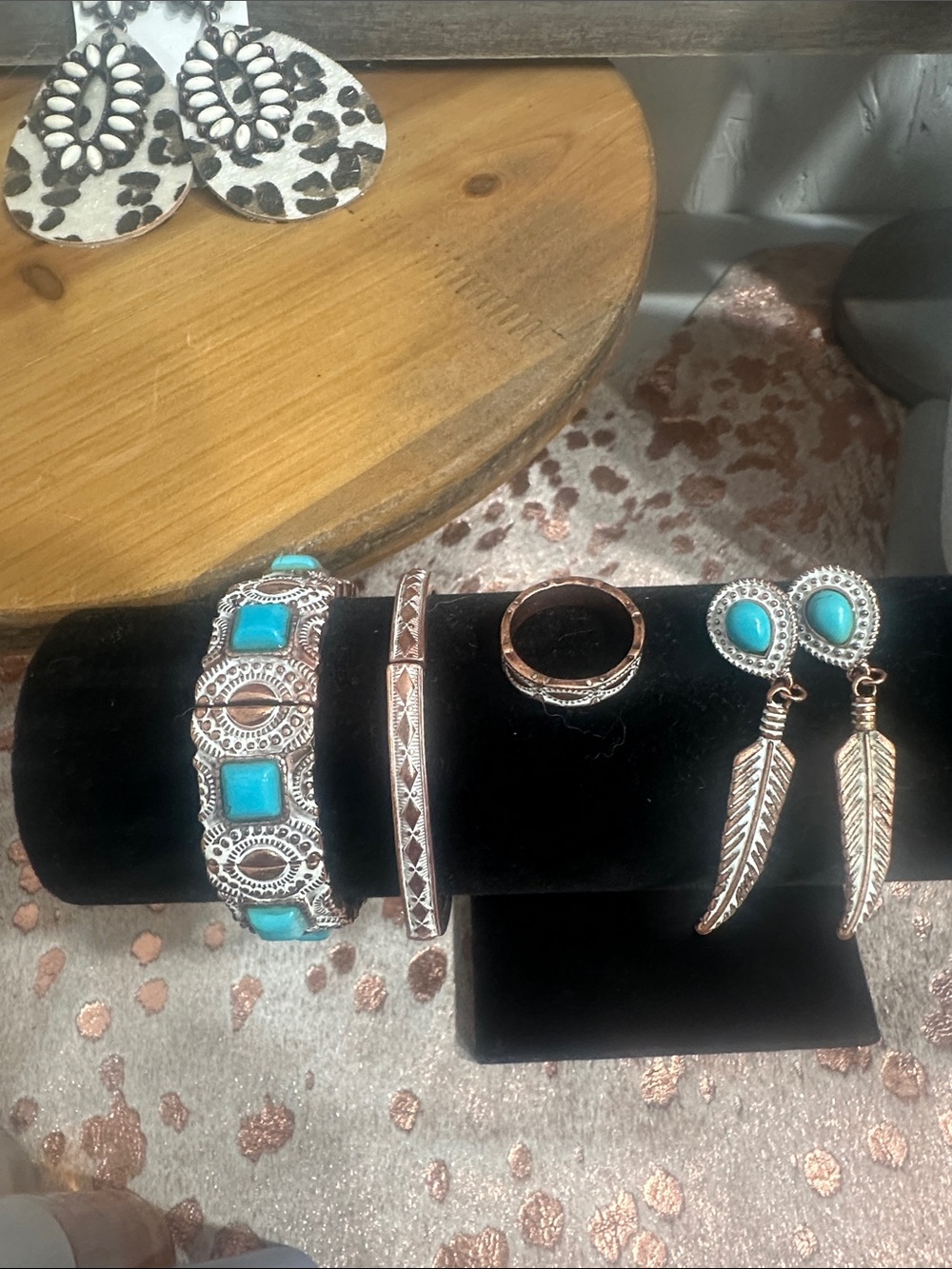 Shyanne Turquoise & Copper Western Bracelet Set